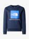 Dětská mikina The North Face Teen Redbox Crew - navy/solar blue