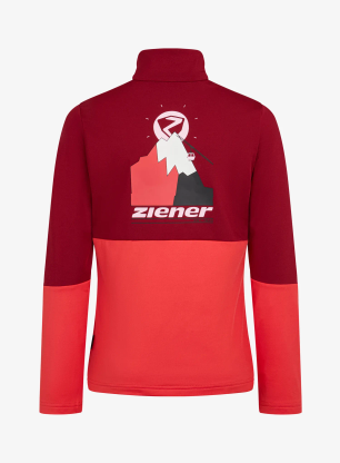 Dětská mikina Ziener Jarps Midlayer - fiery red