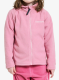 Dívčí mikina Didriksons Monte Full Zip - light heather pink