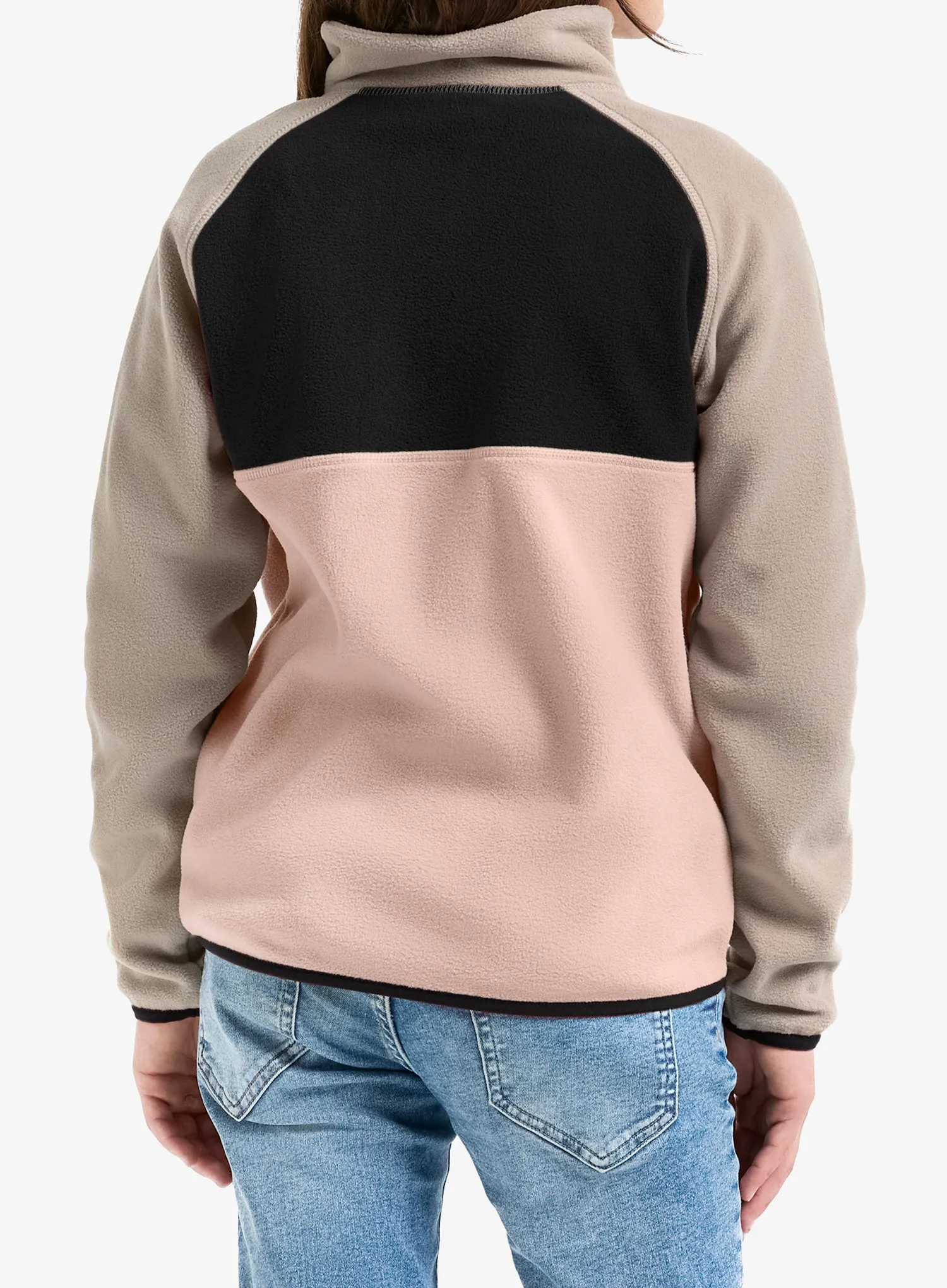 Dívčí mikina Didriksons Yokto 1/2 Btn 2 - vintage pink