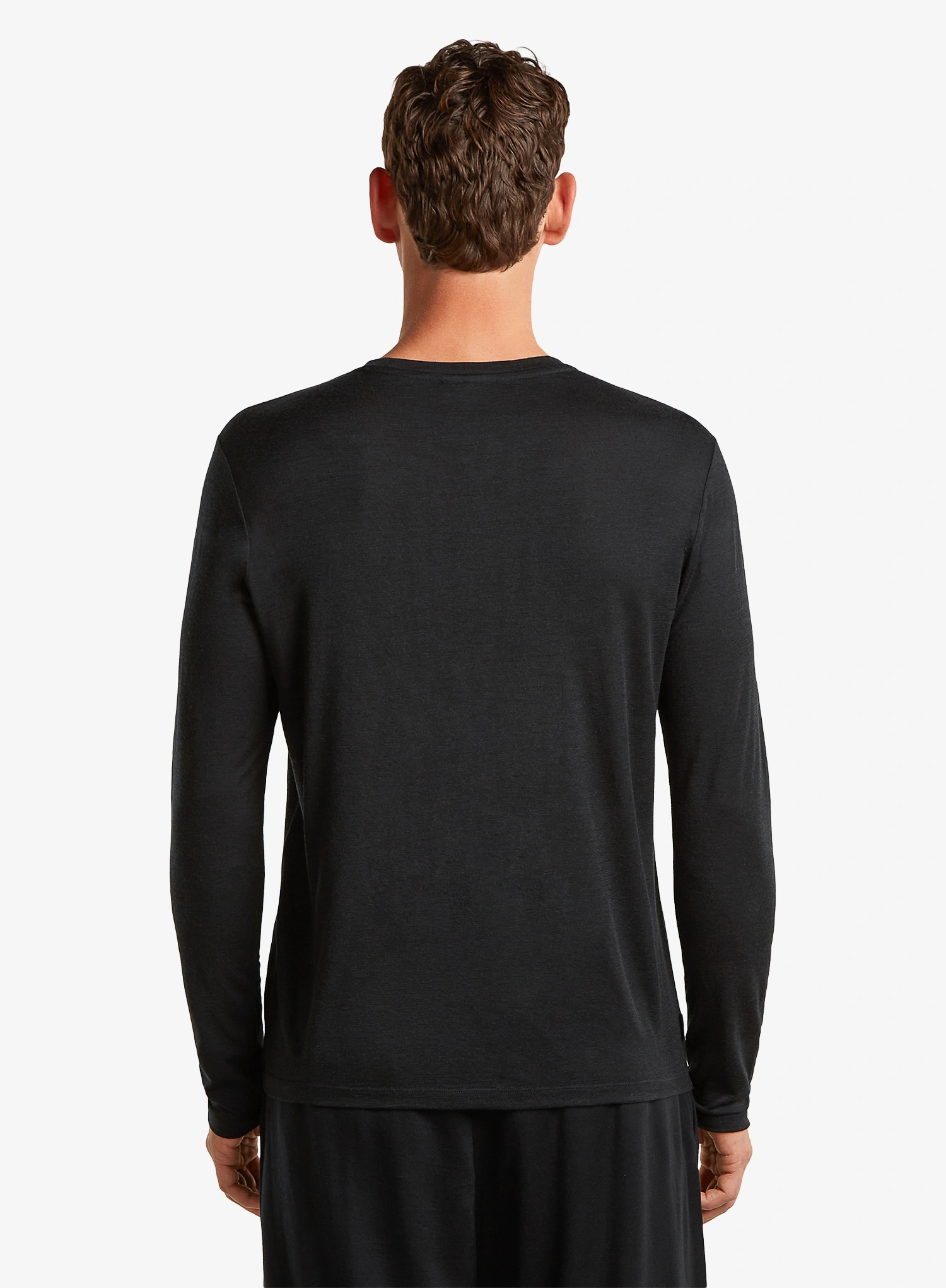 Mikina Icebreaker Merino 150 Tech Lite LS Tee IB Vertical - black