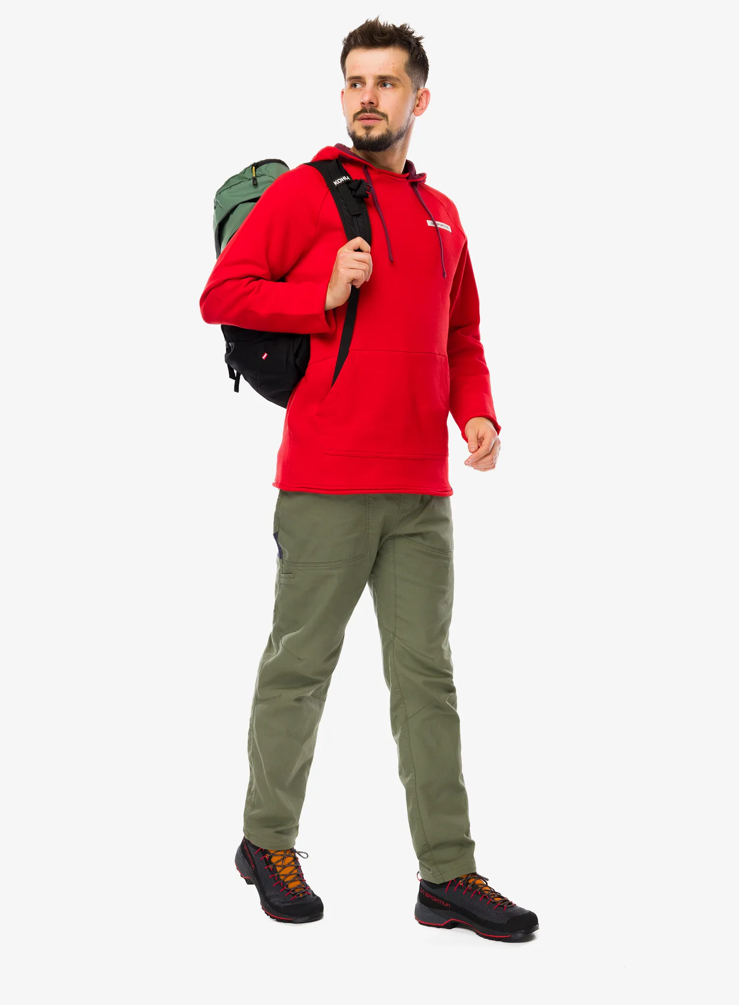 Mikina La Sportiva Telendos Hoody - mountain red