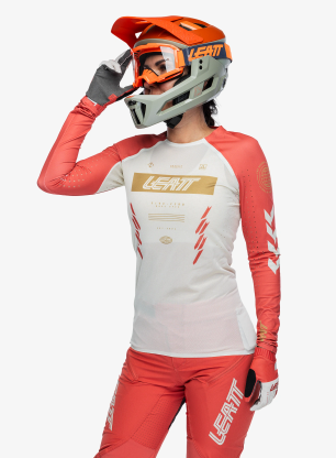 Mikina na kolo dámská Leatt MTB 5.0 Gravity Jersey - race red