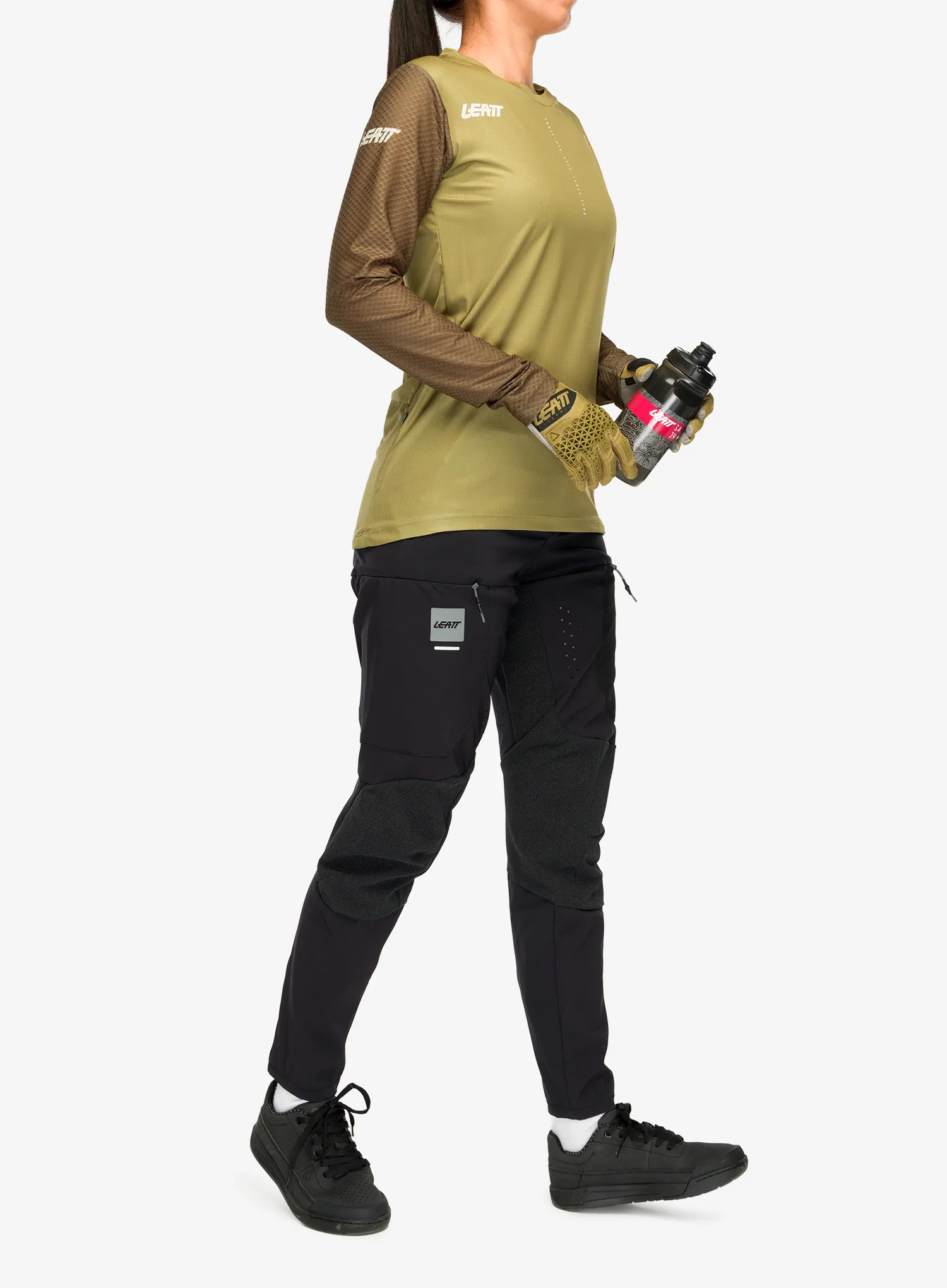 Mikina na kolo dámská Leatt MTB Trail 3.0 Long Sleeve - brass brown