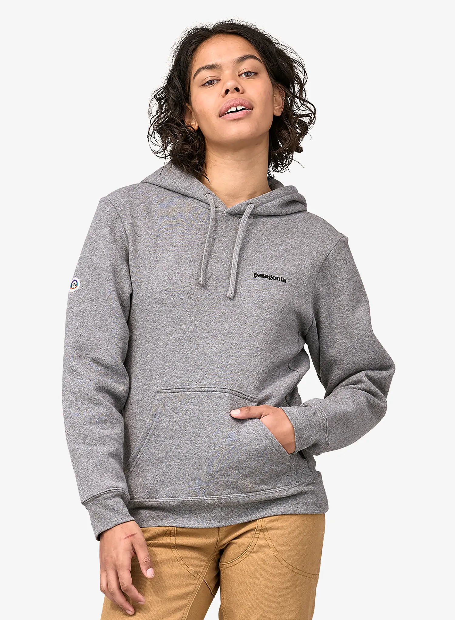 Mikina Patagonia Fitz Roy Icon Uprisal Hoody - gravel heather