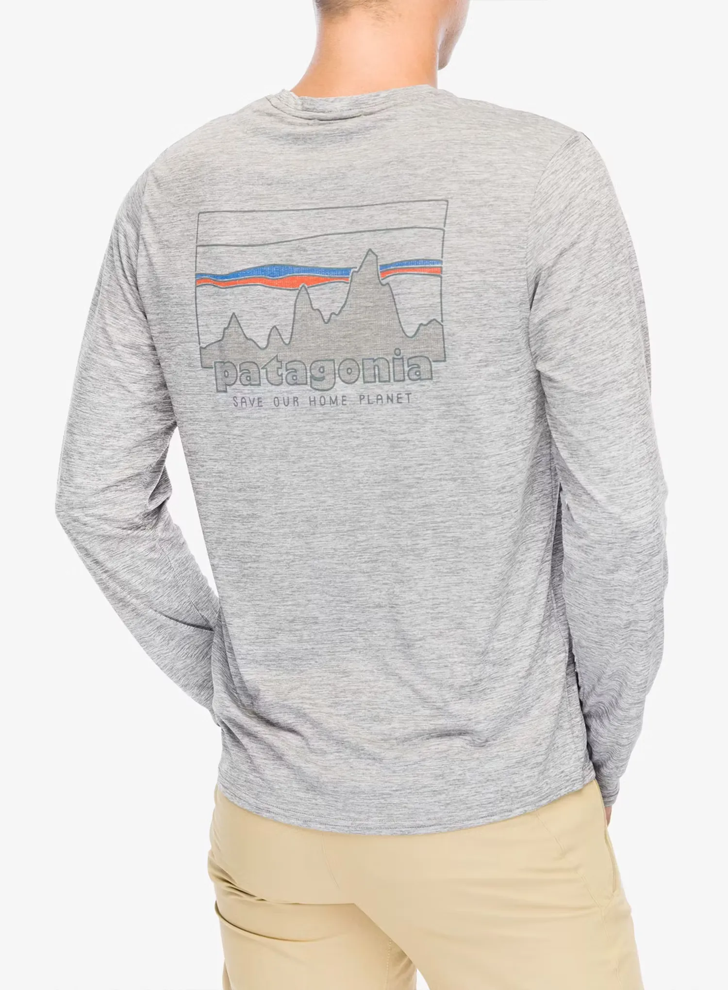 Mikina Patagonia L/S Cap Cool Daily Graphic Shirt - skyline/grey