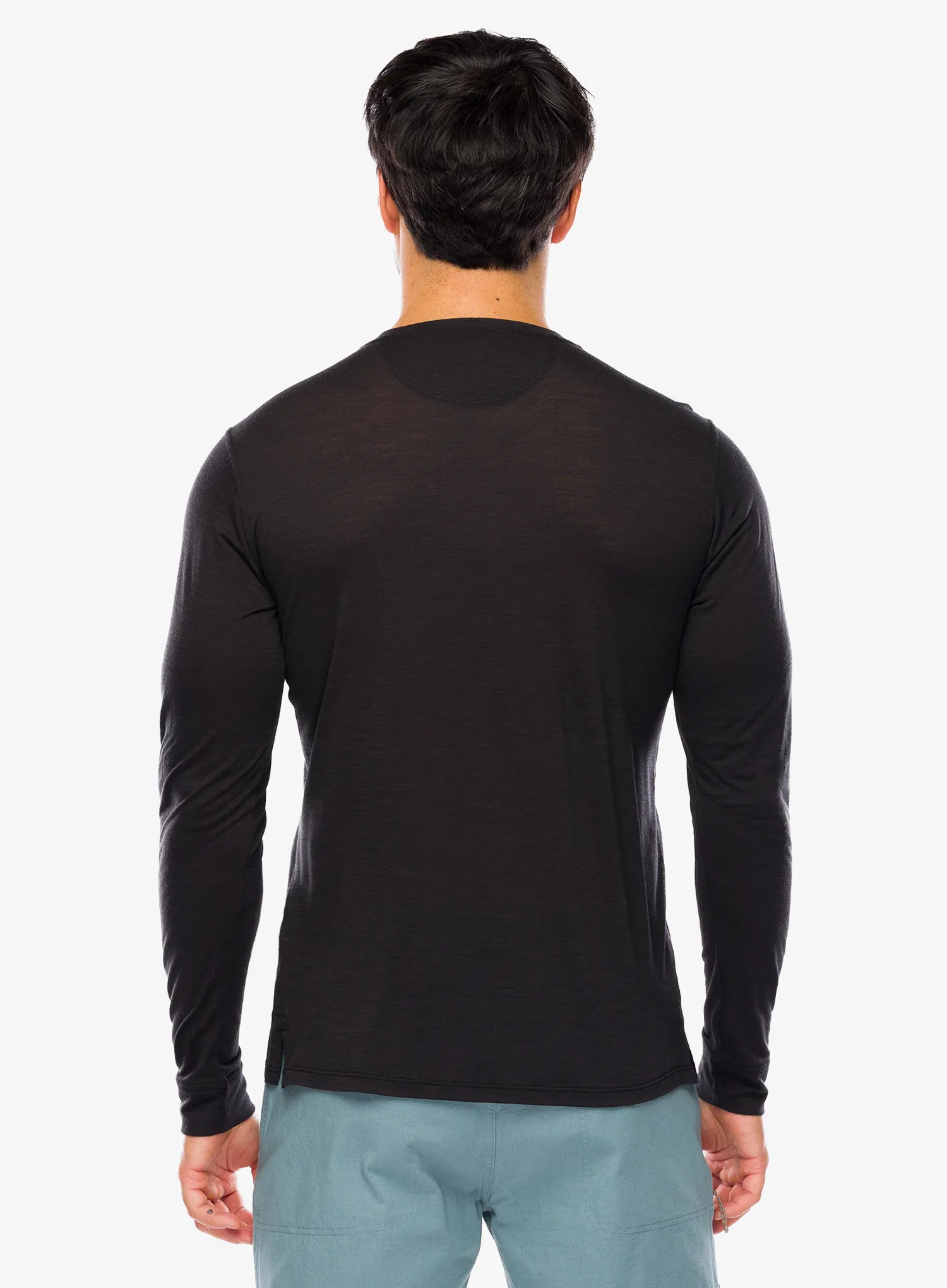 Mikina Patagonia L/S Cap Cool Merino Graphic Shirt - black