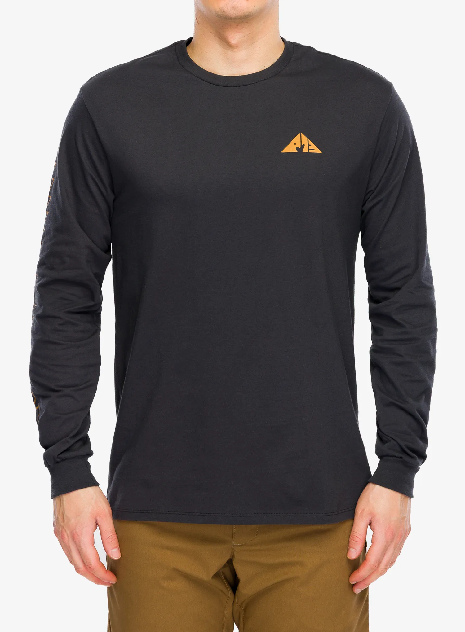 Mikina Patagonia L/S Driftways Organic T-Shirt - ink black