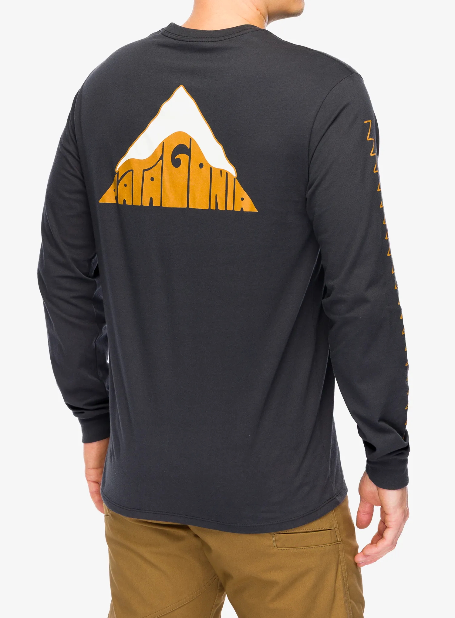 Mikina Patagonia L/S Driftways Organic T-Shirt - ink black