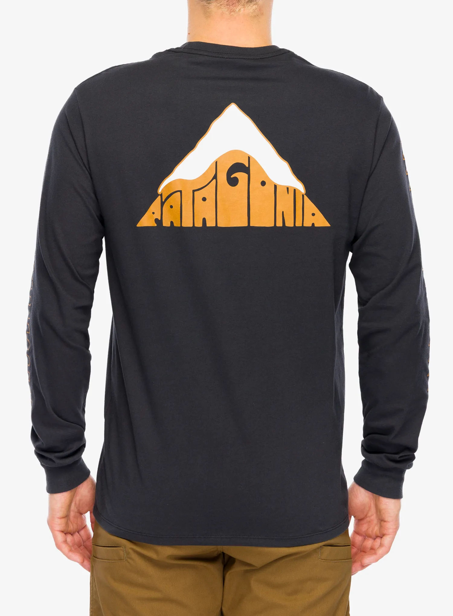 Mikina Patagonia L/S Driftways Organic T-Shirt - ink black