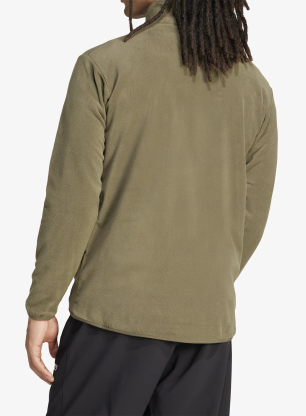 Fleece mikina adidas TERREX Multi Essentials 1/2 Zip Fleece Jacket - olive strata/olive strata
