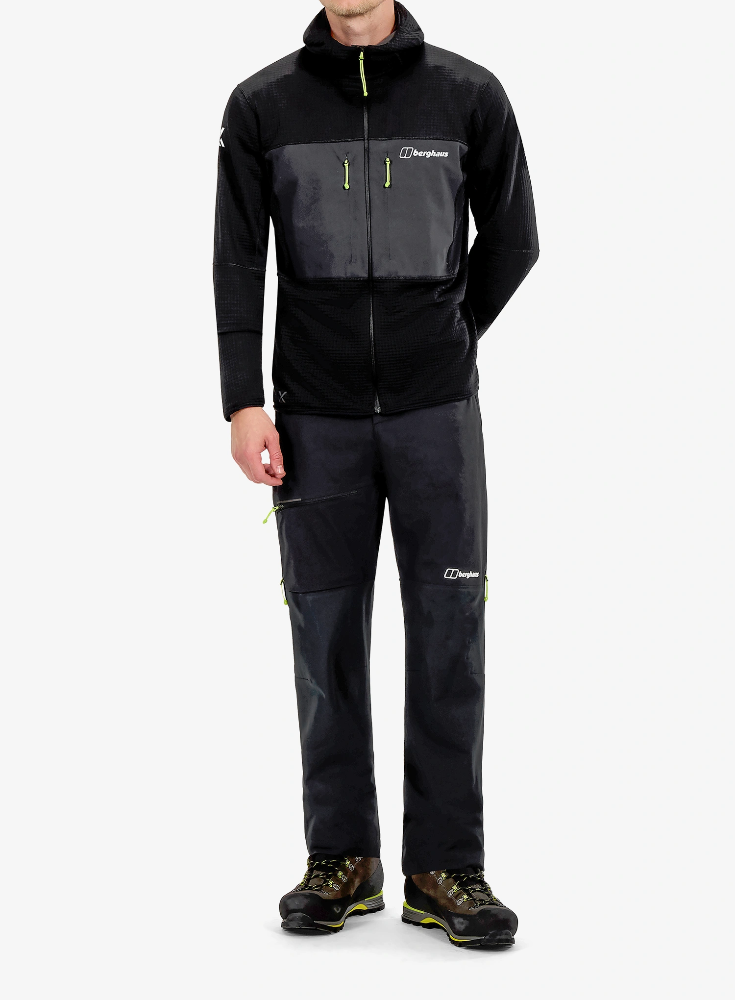 Fleece mikina Berghaus MTN Guide MW Hoody - black