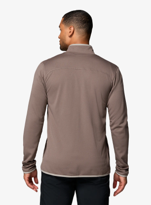 Fleece mikina Columbia Essential Hike Grid Fleece Full Zip - iron/flint grey
