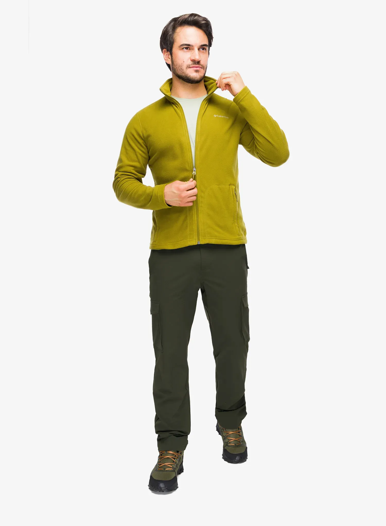 Fleece mikina Columbia Fast Trek Light - mossy green