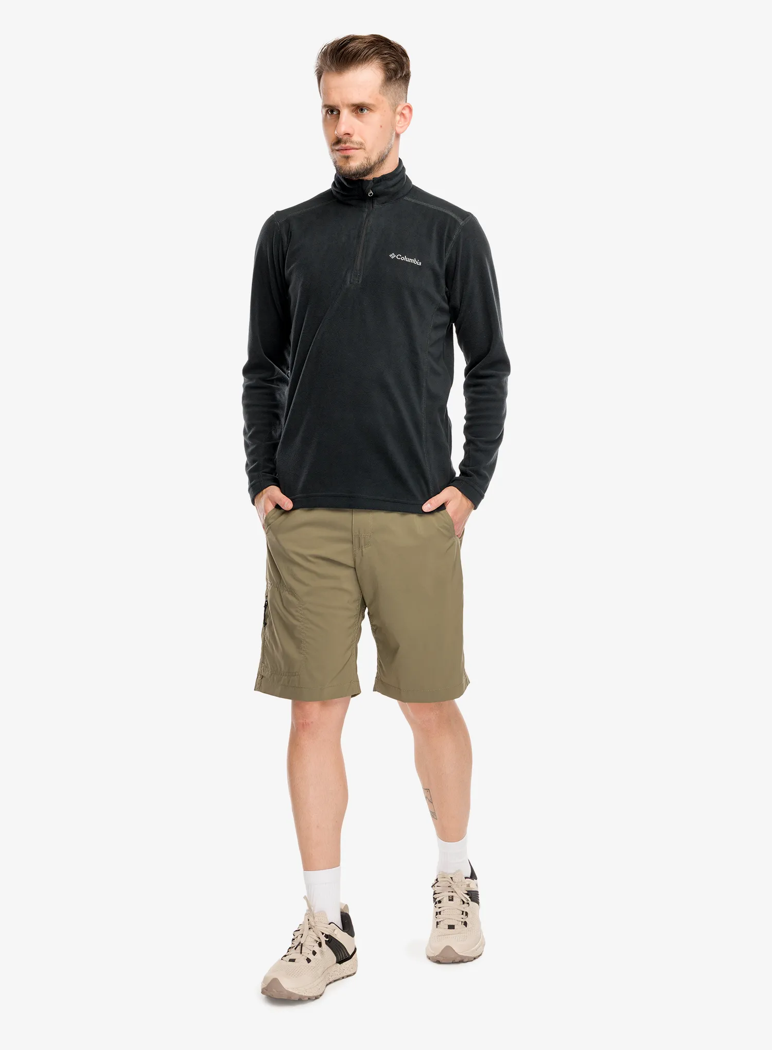 Mikina Columbia Klamath Range II 1/2 Zip - black