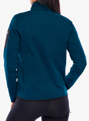 Fleece mikina dámská Arcteryx Covert Cardigan - midnight frost heather/heather