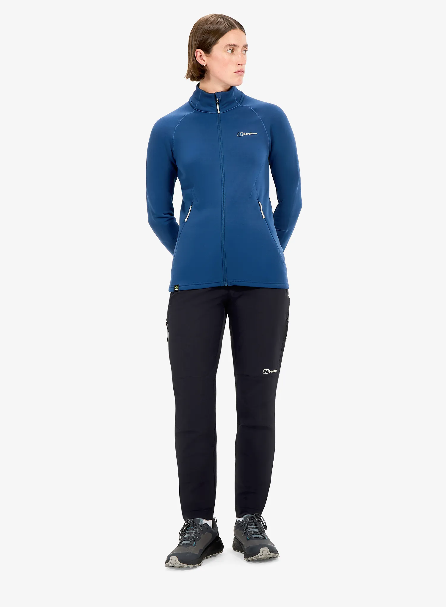 Fleece mikina dámská Berghaus Kinetic Powerstretch Jkt Af - hale navy