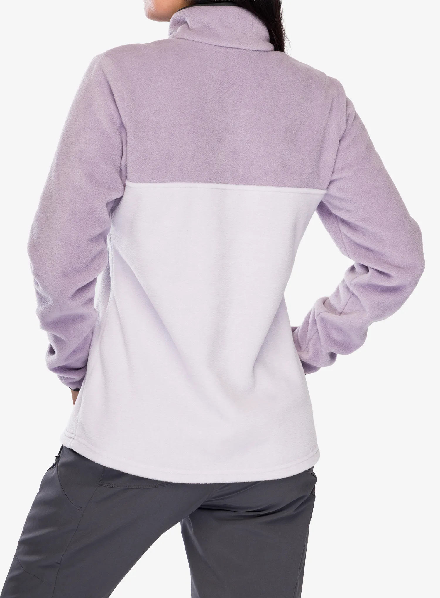 Fleece mikina dámská Columbia Benton Springs Half Snap Pull Over II - pearl/shale purple/shark