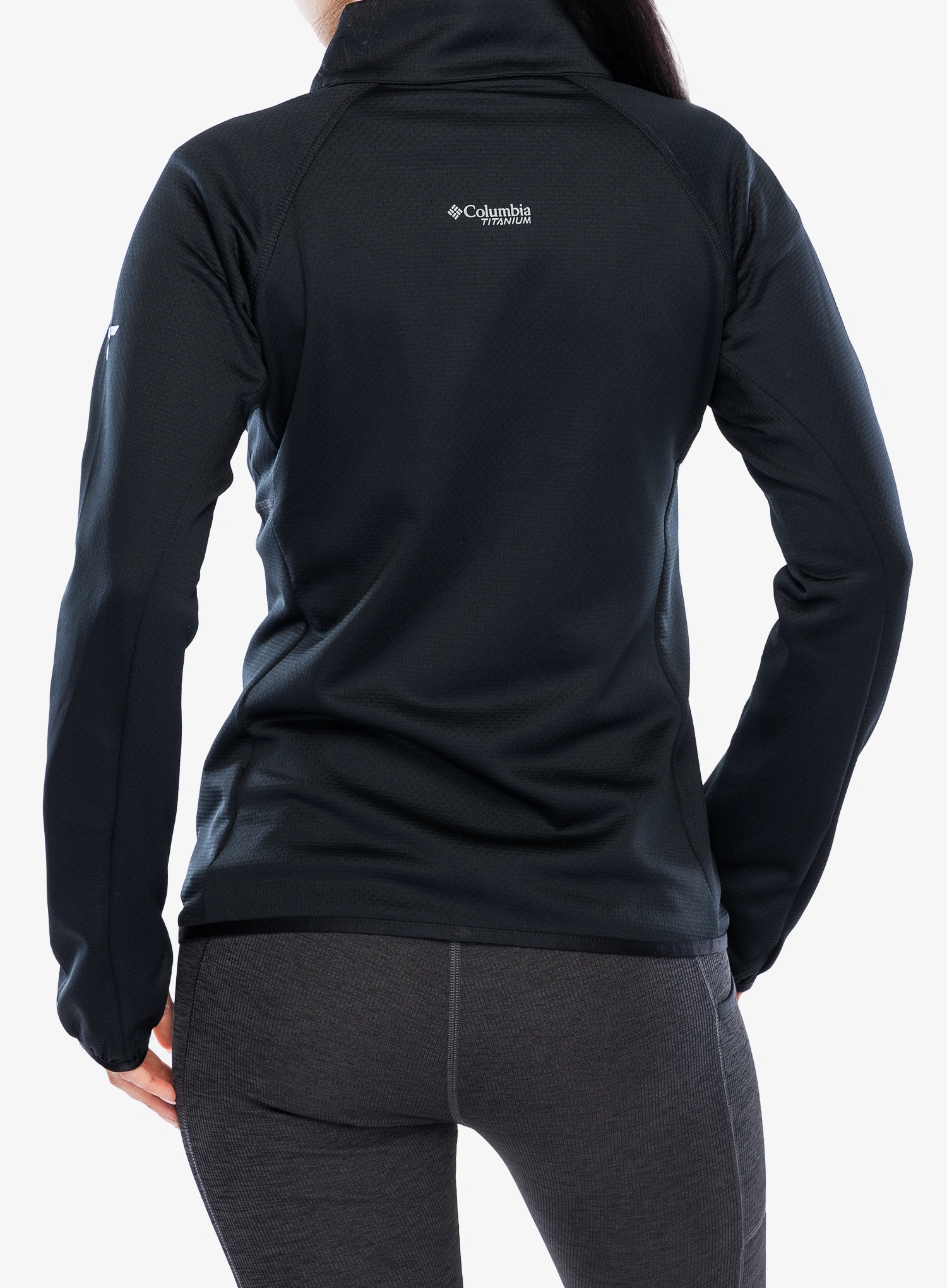 Fleece mikina dámská Columbia Triple Canyon Grid Fleece Full Zip - black/black