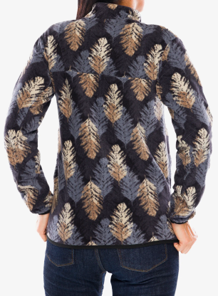 Fleece mikina dámská Kavu Cavanaugh - leaf layout