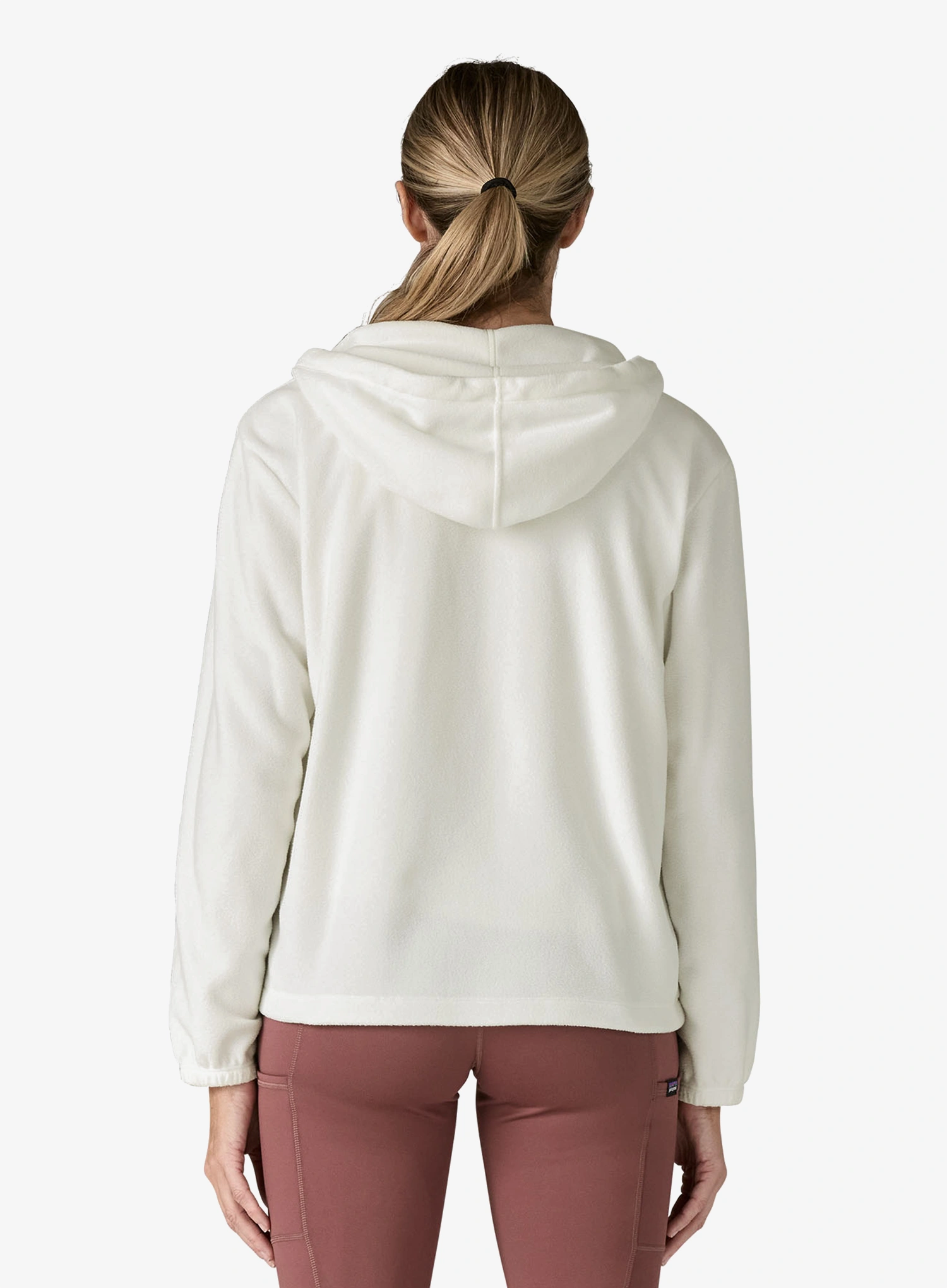Fleece mikina dámská Patagonia Micro D Fleece Hoody - birch white