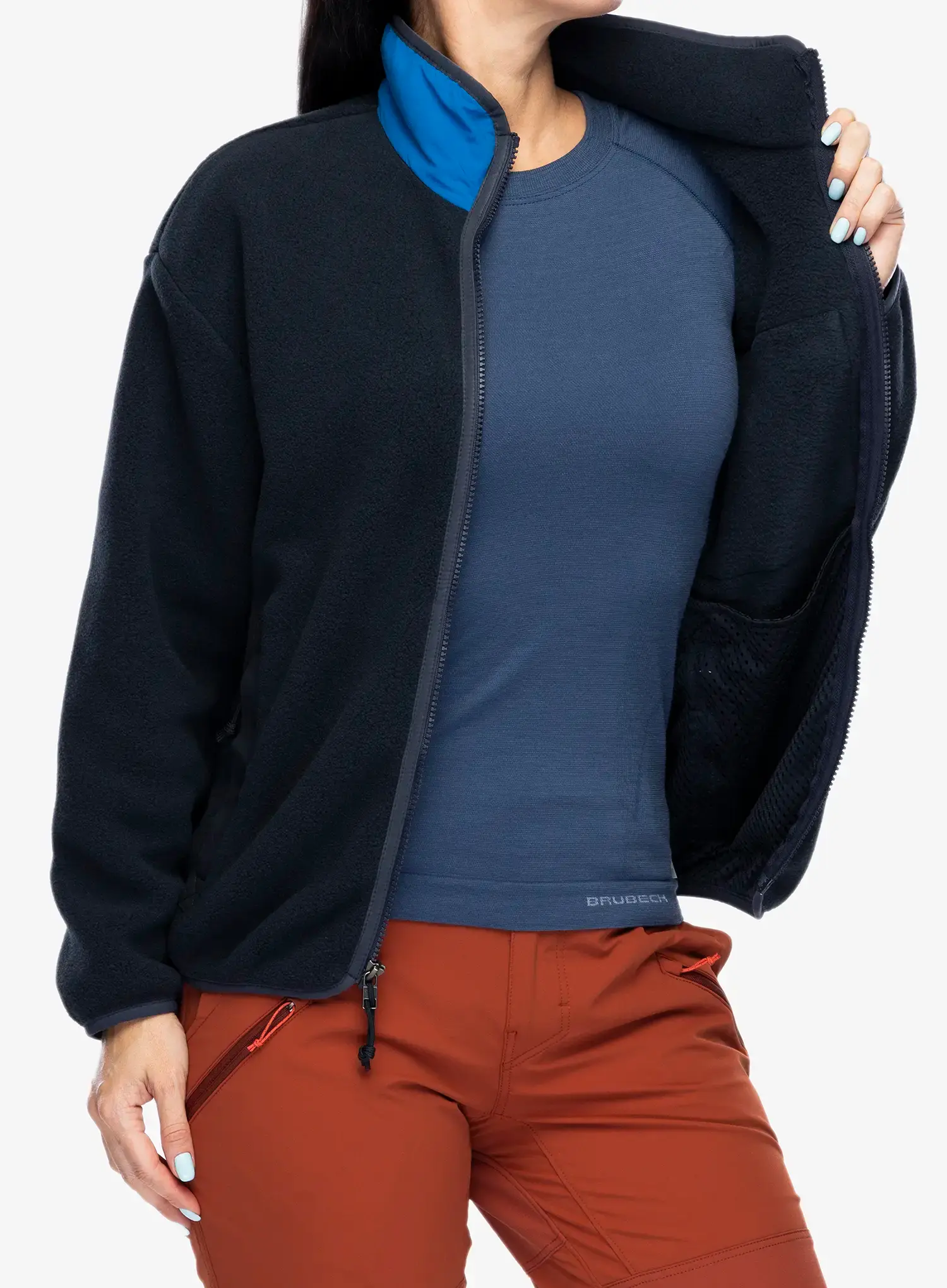 Fleece mikina dámská Patagonia Synch Jacket - pitch blue