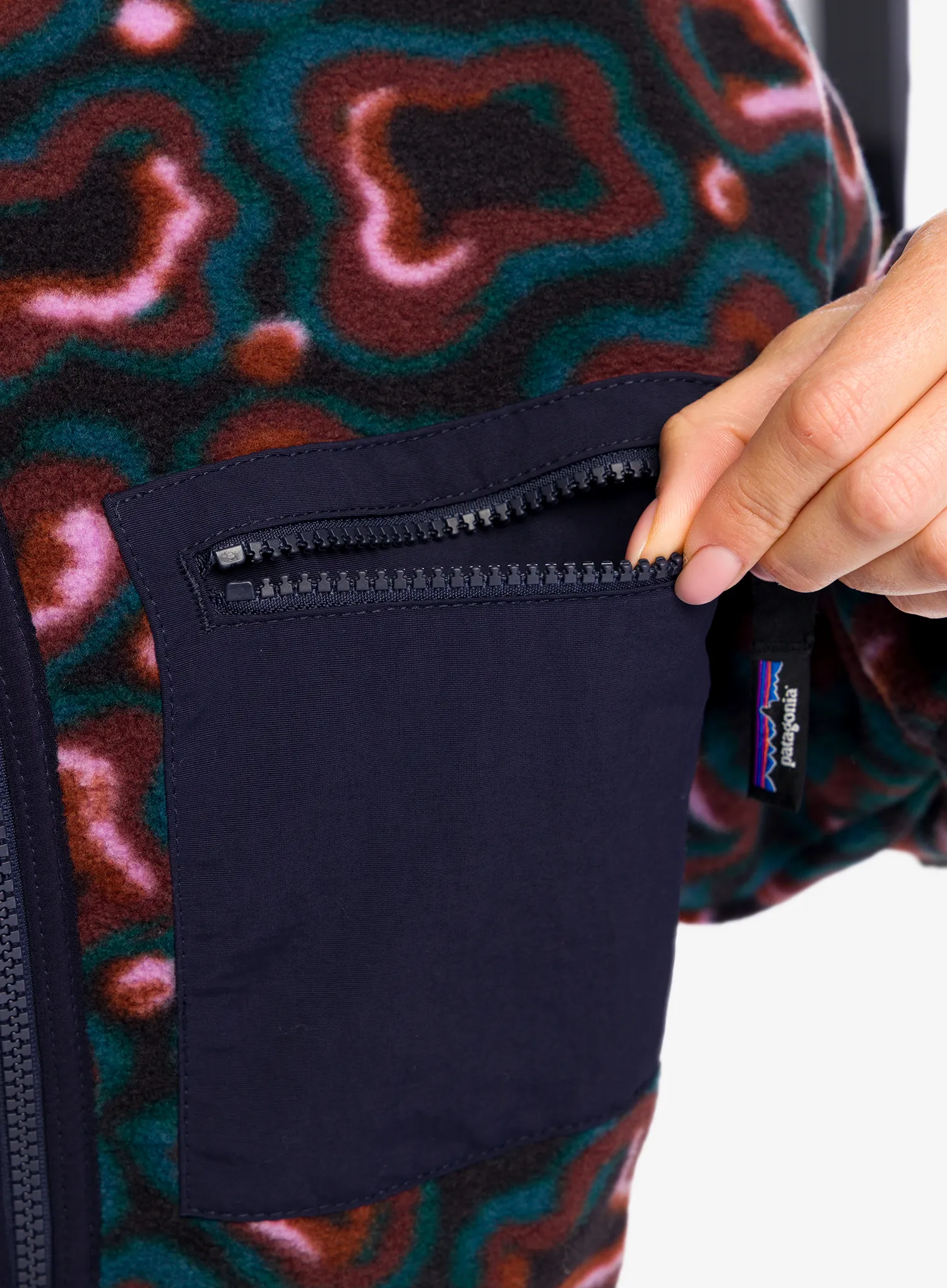 Fleece mikina dámská Patagonia Synch Jkt - soft spirea/dried vanilla