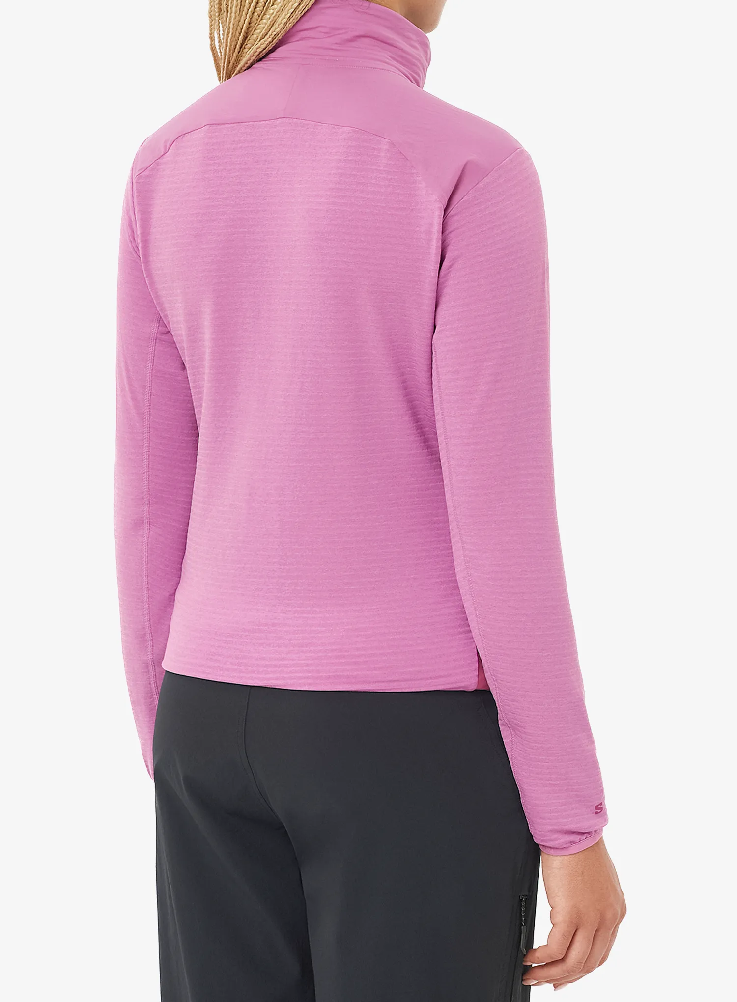 Fleece mikina dámská Salomon Essential Lightwarm Hybrid - iris orchid