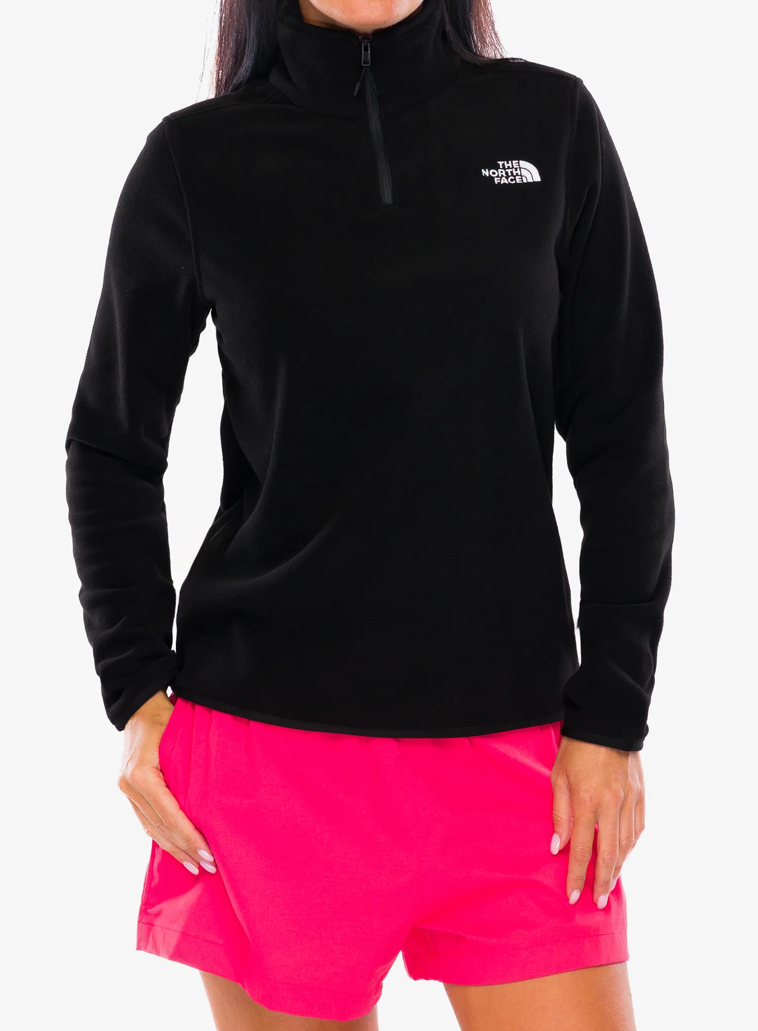 Fleece mikina dámská The North Face Glacier Fleece 1/4 Zip Jacket - tnf black