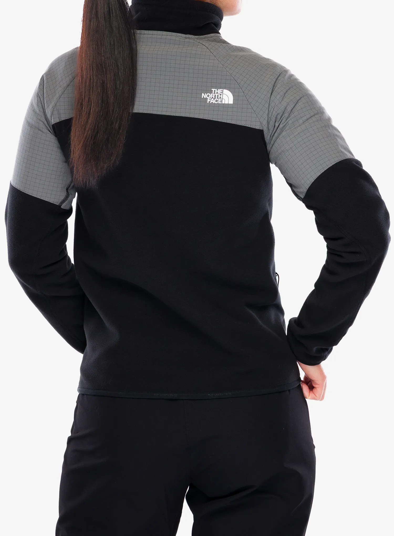 Fleece mikina dámská The North Face Glacier Heavyweight 1/2 Zip Jacket - tnf black/smoked pearl
