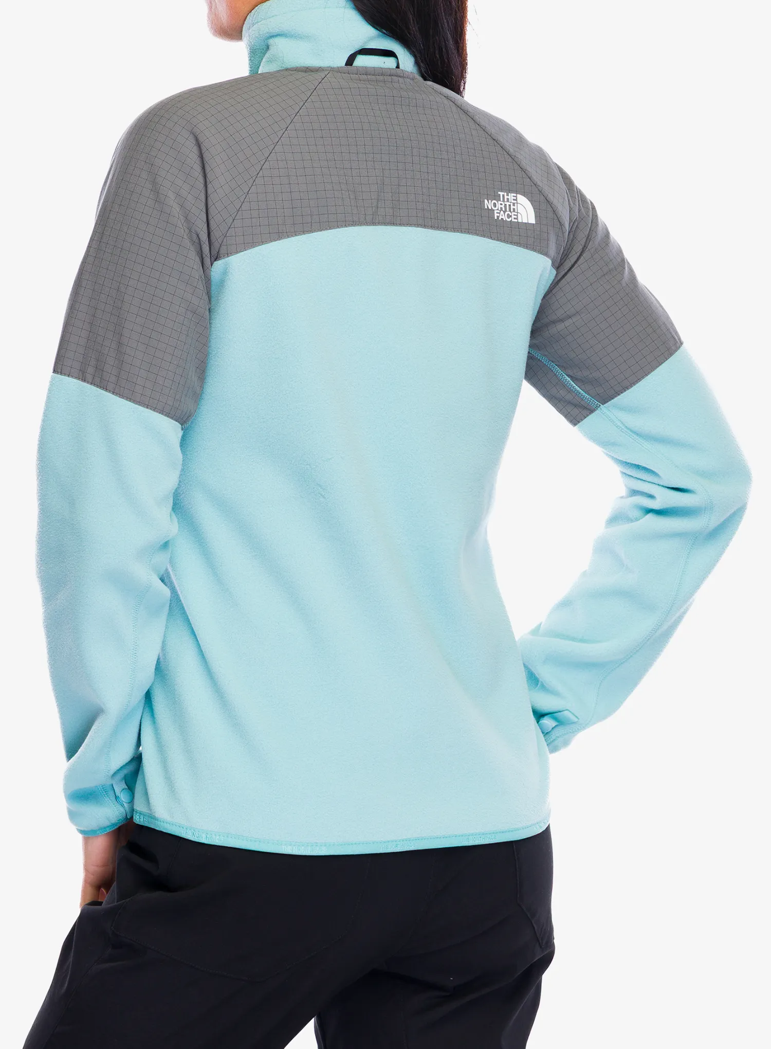Fleece mikina dámská The North Face Glacier Heavyweight Full Zip Jacket - blue eclipse/smoked pearl