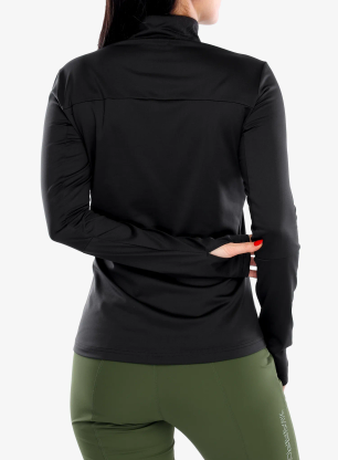 Fleece mikina dámská Vaude Livigno Halfzip II - black uni
