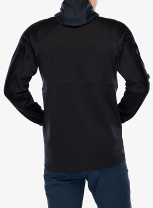 Fleece mikina Haglofs Betula Hood - true black