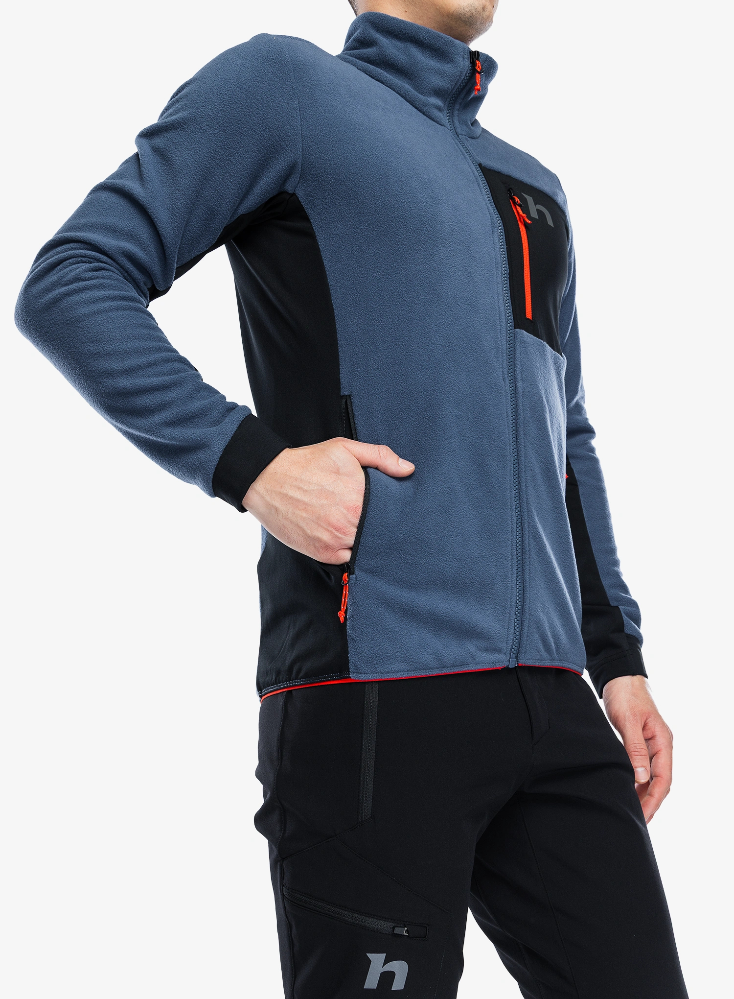 Fleece mikina Hannah Yukon - vintage indigo