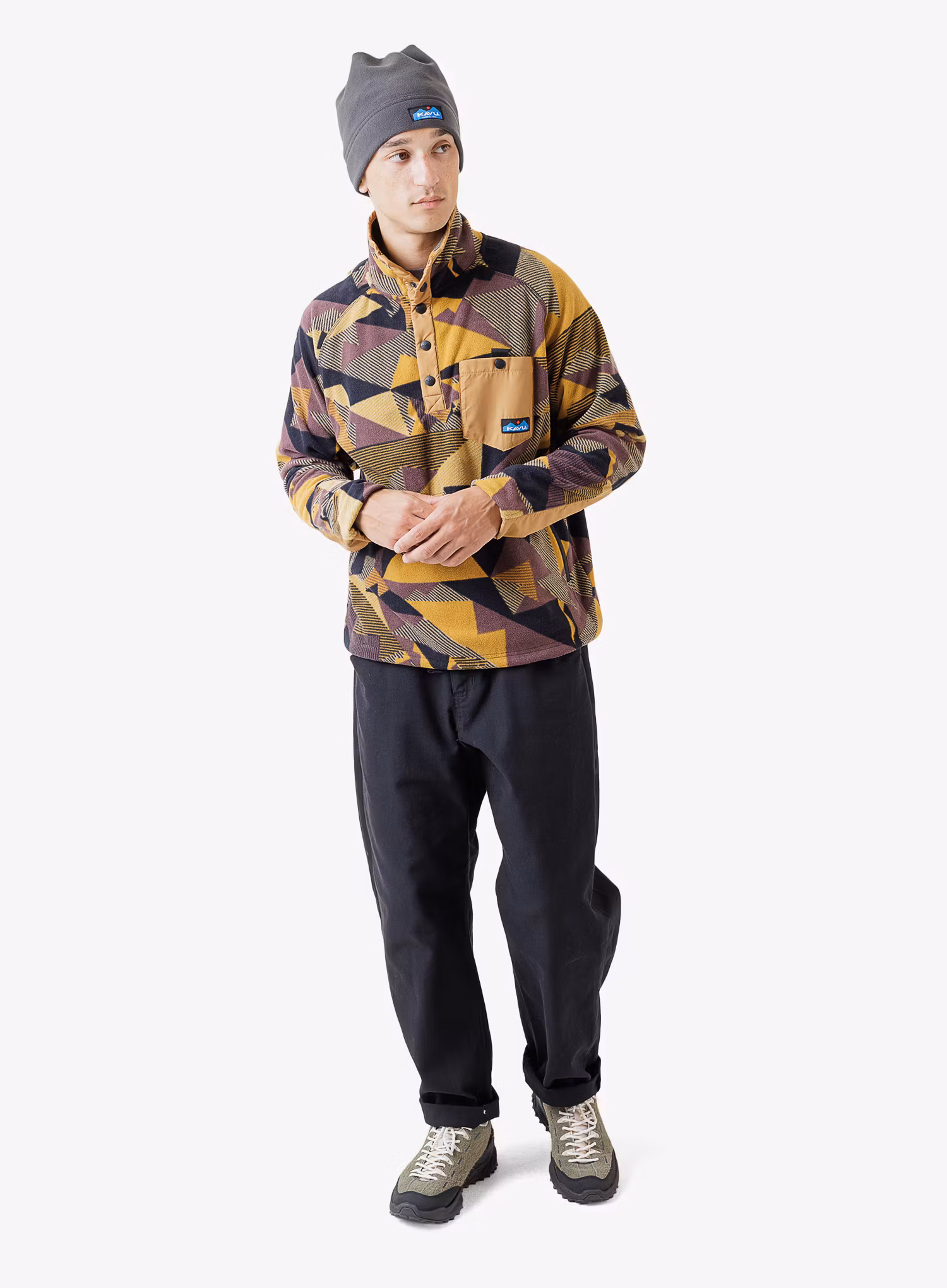 Fleece mikina Kavu Teannaway - angle wood