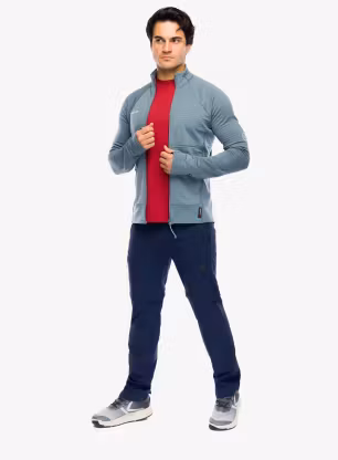 Fleece mikina Mammut Taiss ML Jacket - strata