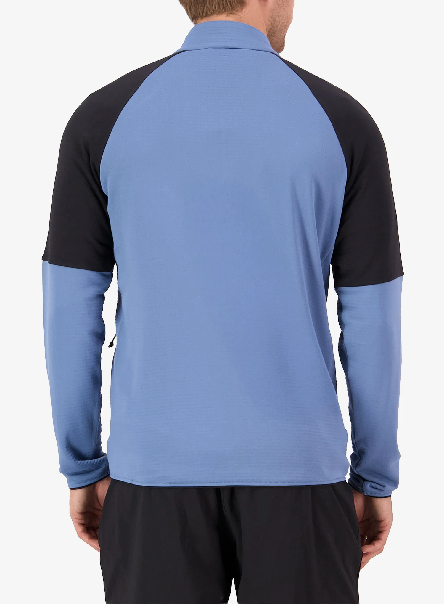 Fleece mikina Mons Royale Quad Merino Fleece Jacket - horizon blue/black