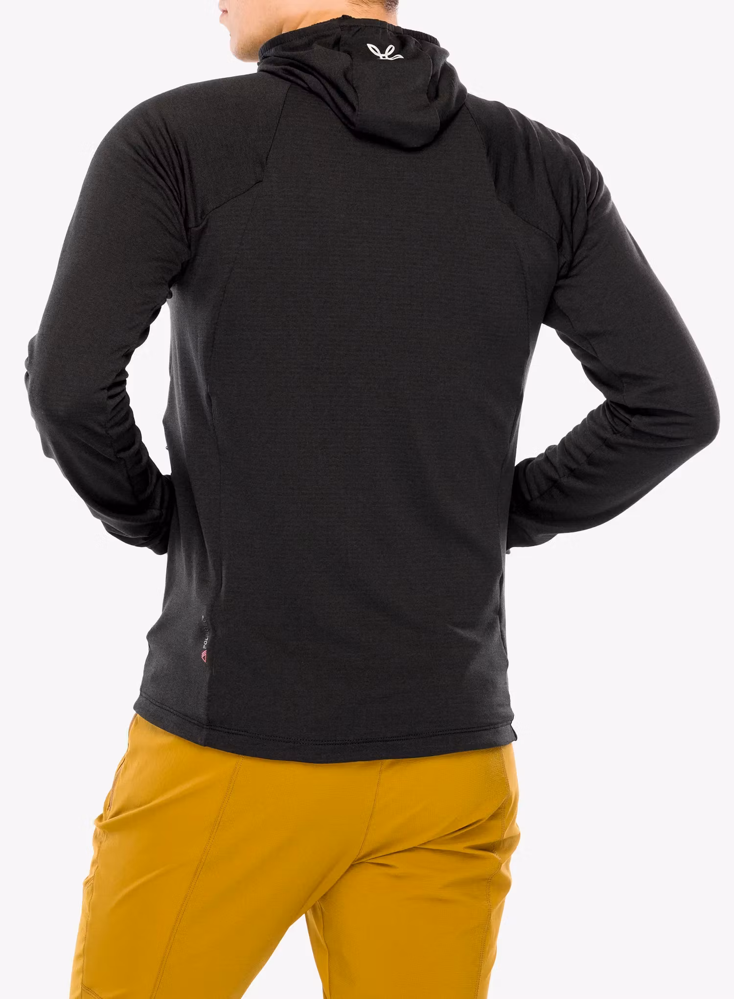 Fleece mikina Montura Vertigo Power Grid Hooded Jacket - black