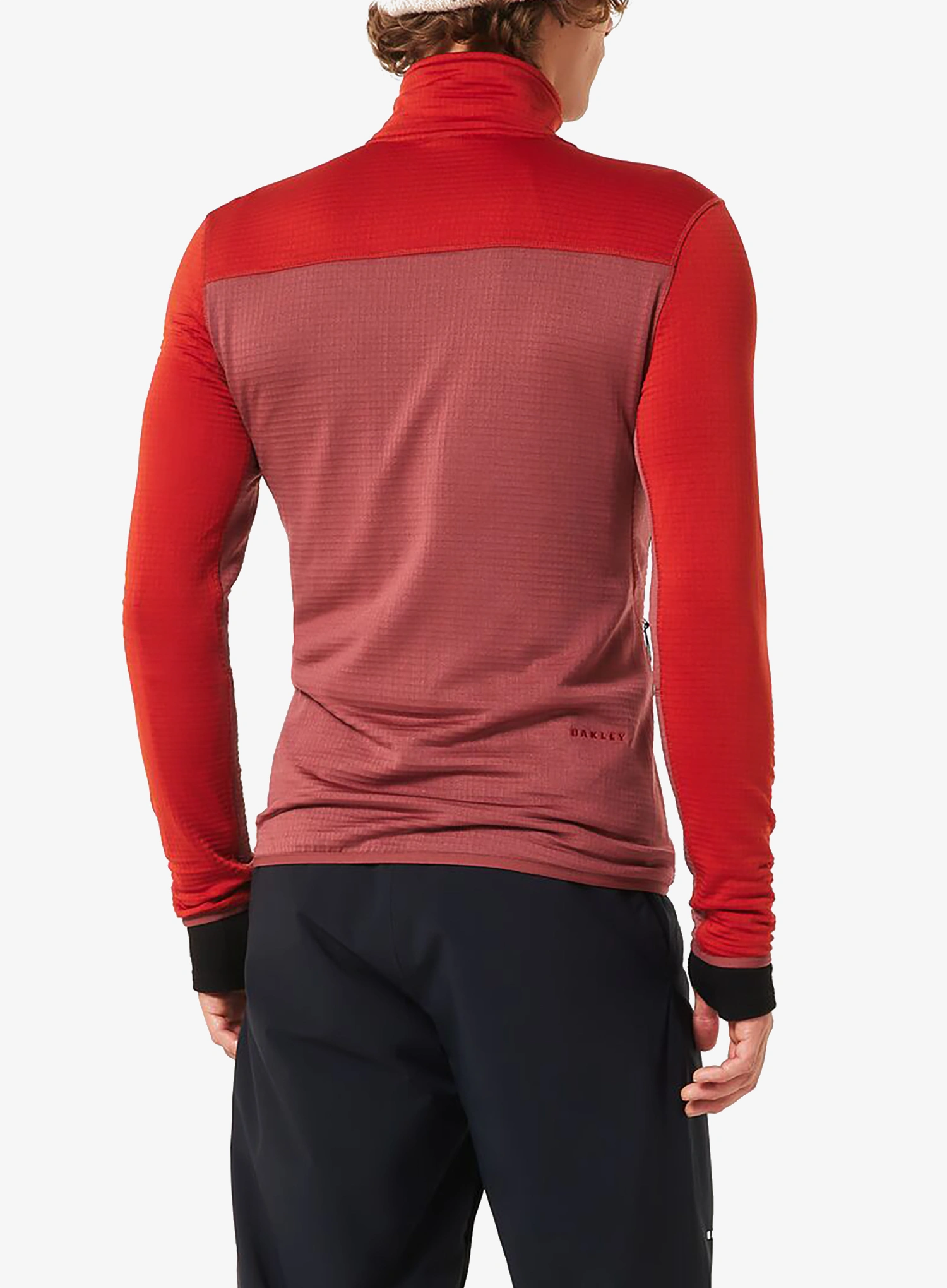 Fleece mikina Oakley Canopy Full Zip Sweatshirt - flame red