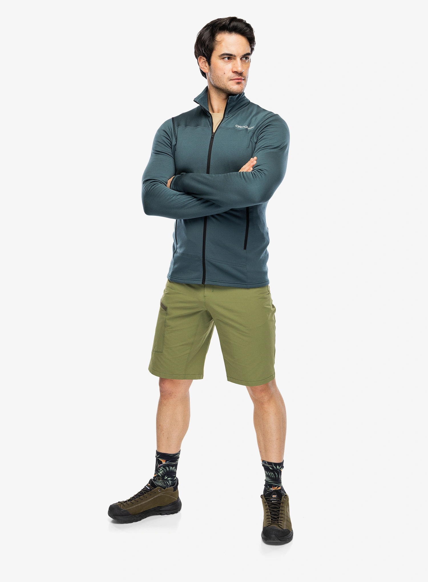 Fleece mikina Ortovox Fleece Light Jacket - dark arctic grey