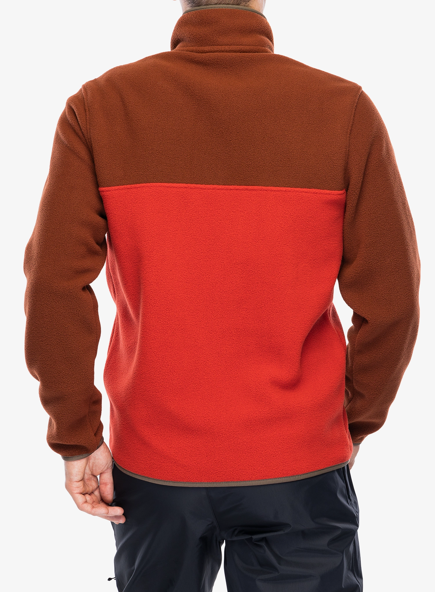 Fleece mikina Patagonia Lightweight Synch Snap-T Pullover - amanita red