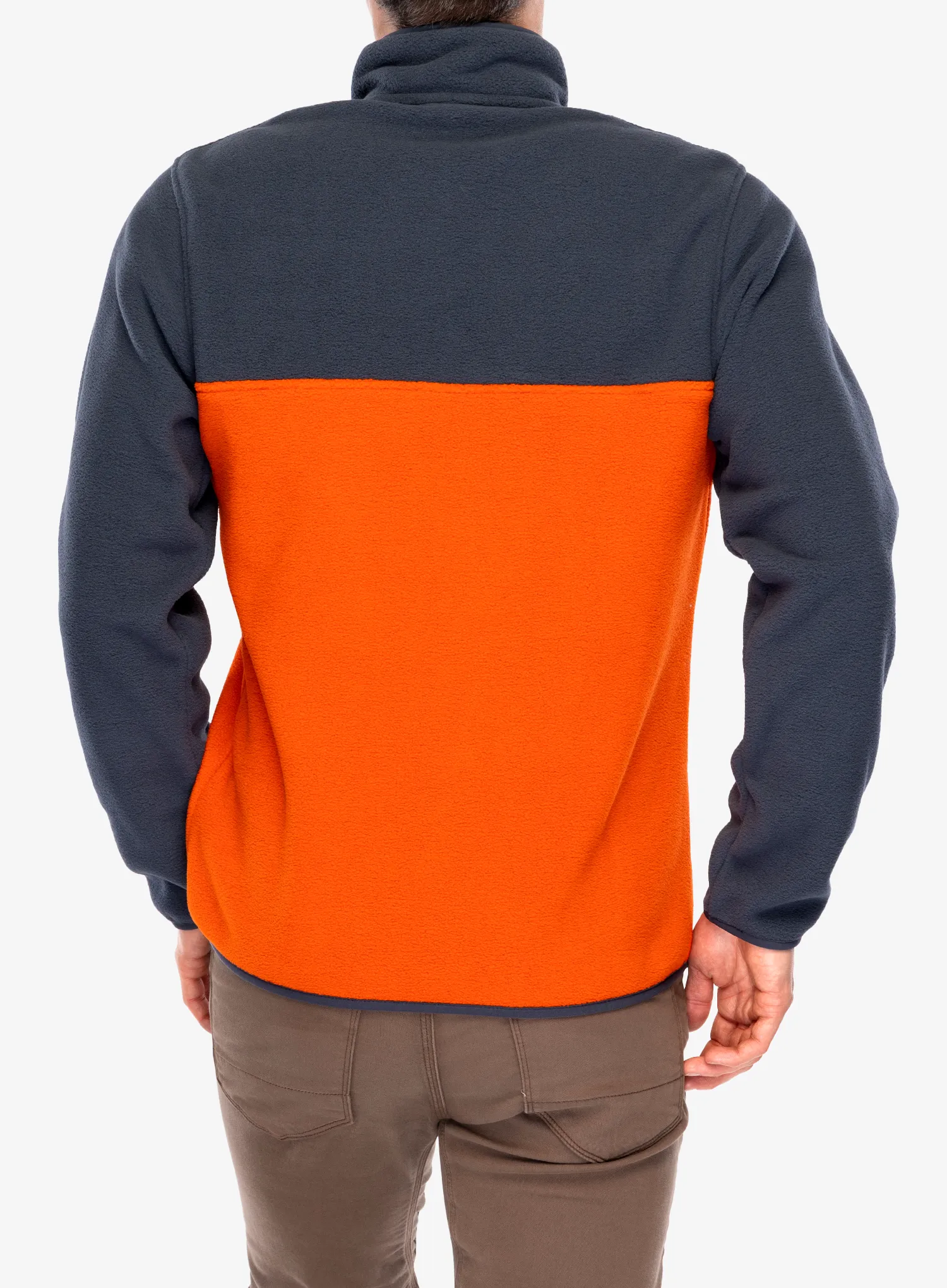 Fleece mikina Patagonia Lightweight Synch Snap-T Pullover - pollinator orange