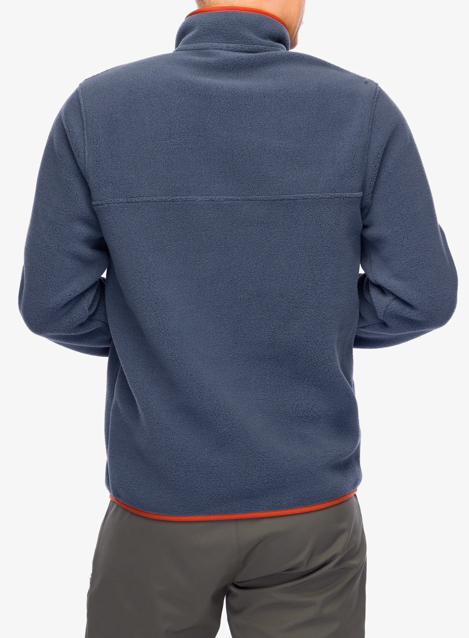 Fleece mikina Patagonia Lightweight Synch Snap-T Pullover - smolder blue/burnished red