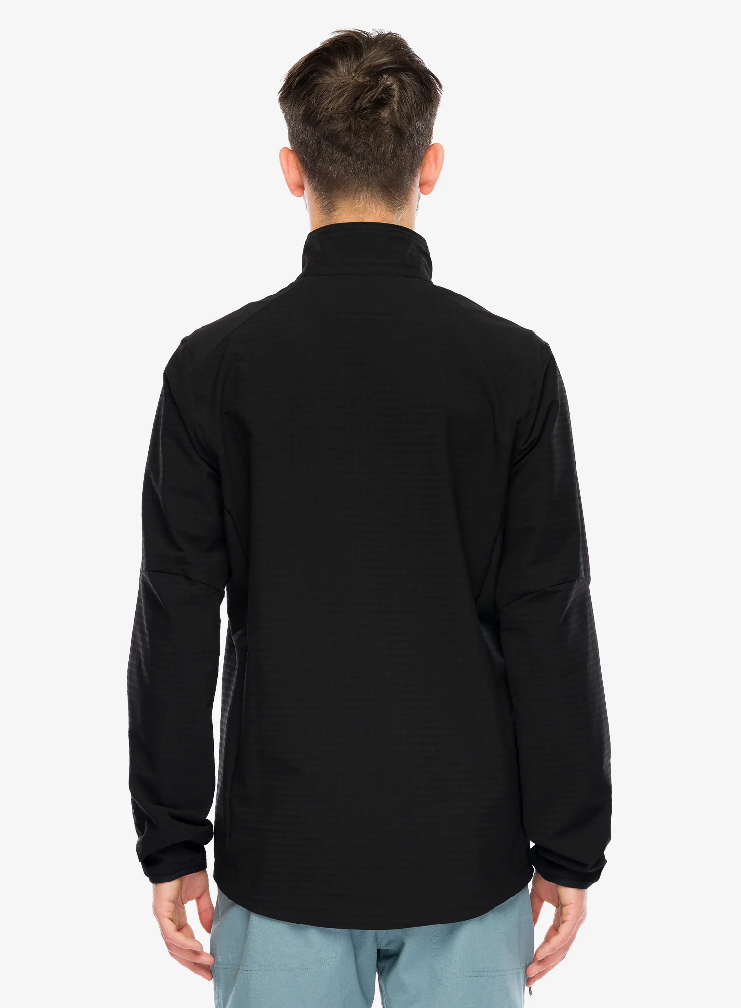 Fleece mikina Patagonia R1 TechFace JKT - black