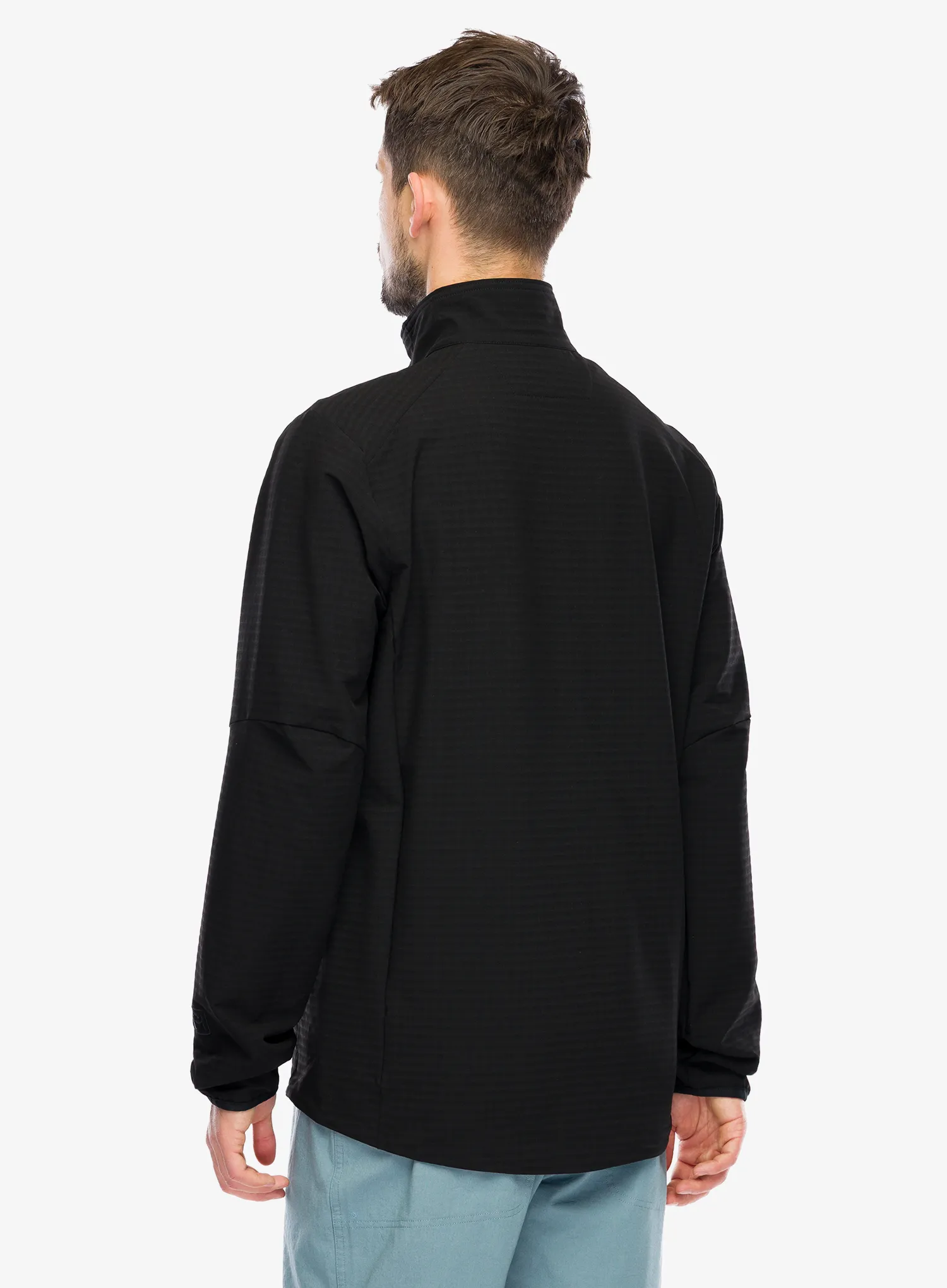 Fleece mikina Patagonia R1 TechFace JKT - black