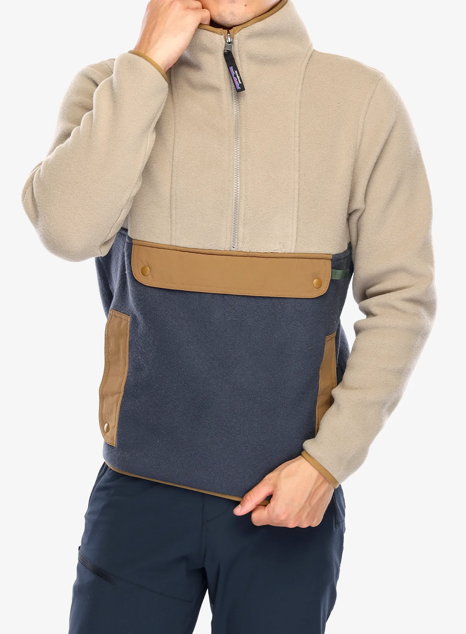 Fleecová bunda Patagonia Synchilla Anorak - smolder blue