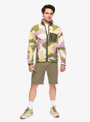 Fleece mikina Patagonia Synch Jkt - sunshine/natural