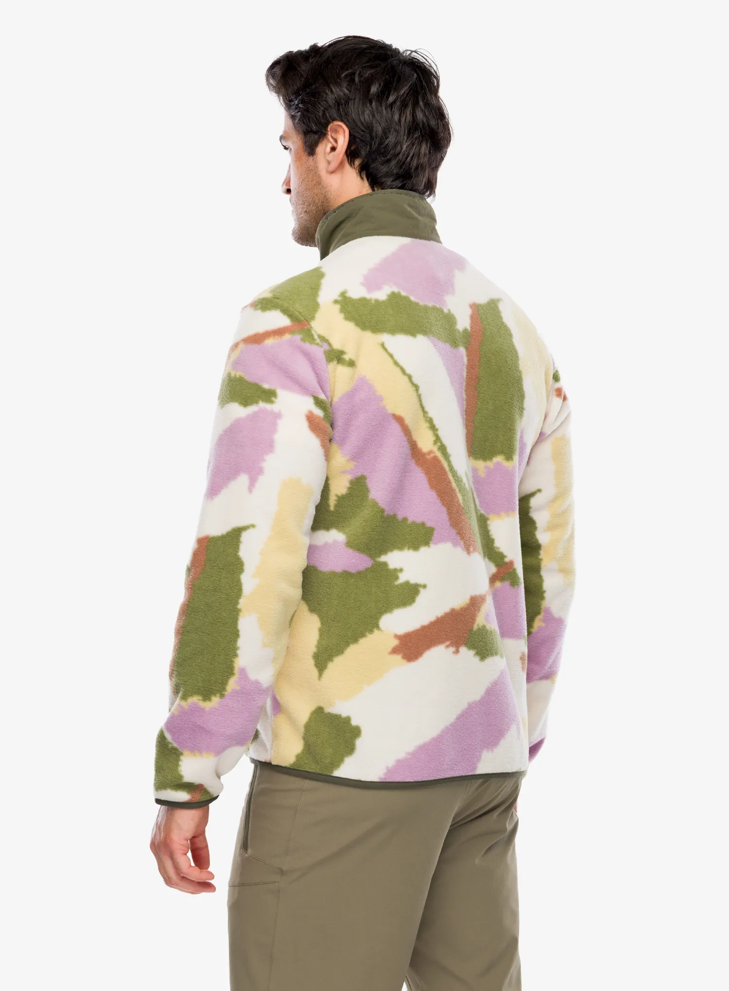 Fleece mikina Patagonia Synch Jkt - sunshine/natural