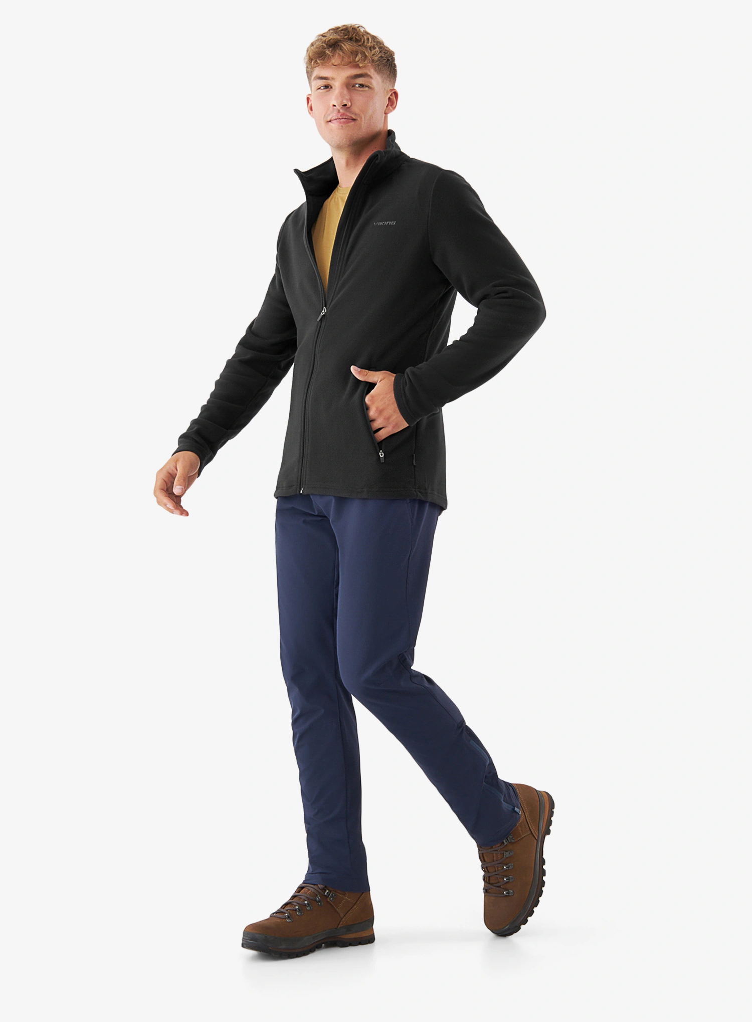 Fleece mikina Viking Midlayer Fleece Tesero Polartec - black