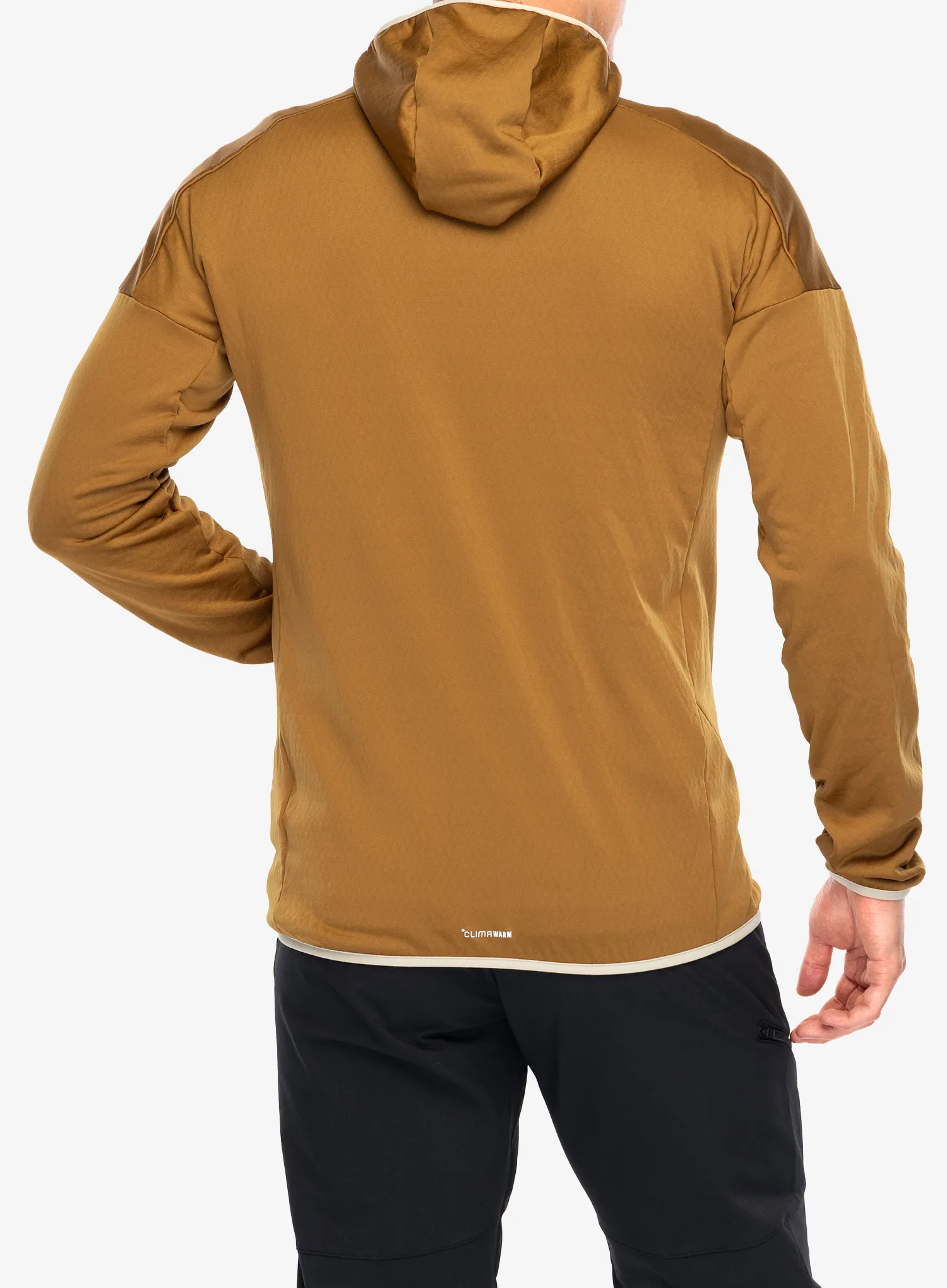 Fleece mikina s kapucí adidas TERREX Xperior Light Fleece Hooded Jacket - brostr/savann
